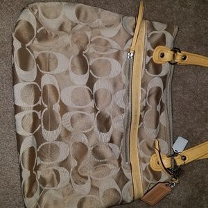 Coach handbag with matching wallet